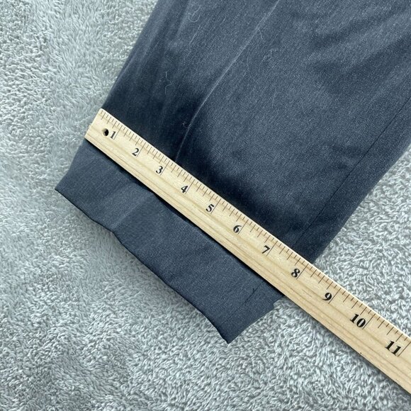 Brooks Brothers Mens 346 Black Wool Pleated Dress Pants W35 L30 4151 - Picture 7 of 9